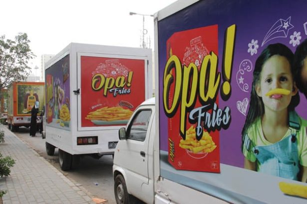 bill boards van pole streamers advertising karachi