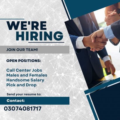 Urdu Call Center Jobs for Males and Females in Lahore
