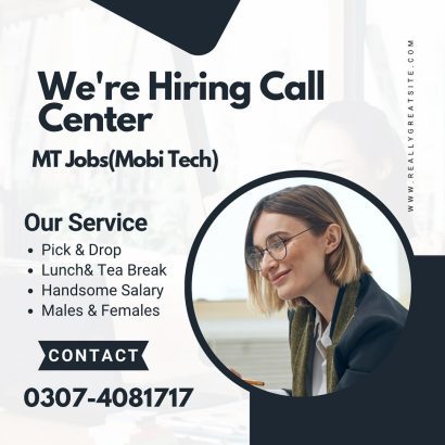 Call Center JObs for Males and Females