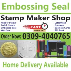 Paper Embossed Stamp Maker Letterhead Wax Rubber Stamp Makin