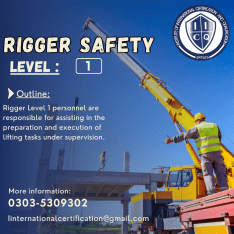 Rigger level 1 Safety course in Rawalpindi Shamsabad
