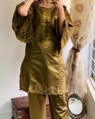 New Collection: Cut Work Khadi Net 2-Piece Outfit