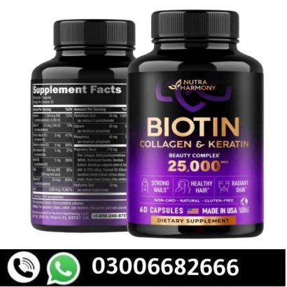 Biotin Vitamins with Collagen & Keratin