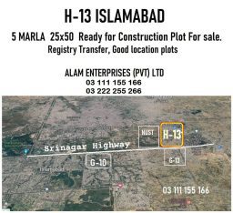 H-13 Capital Homes 5 Marla Plot for sale
