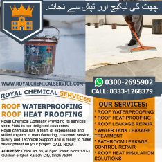 Roof Waterproofing services Clifton Karachi
