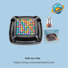 120 Pieces 2 in 1 Rainbow Beads Puzzle Board Game