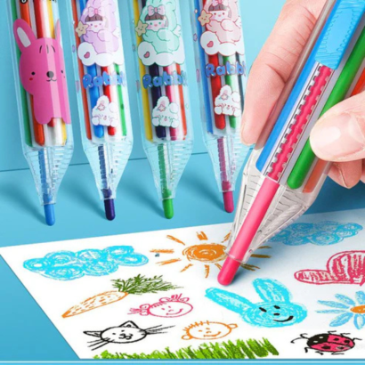 8 in 1 Push Crayon | Toy | Educational Toy | Kids | Drawing