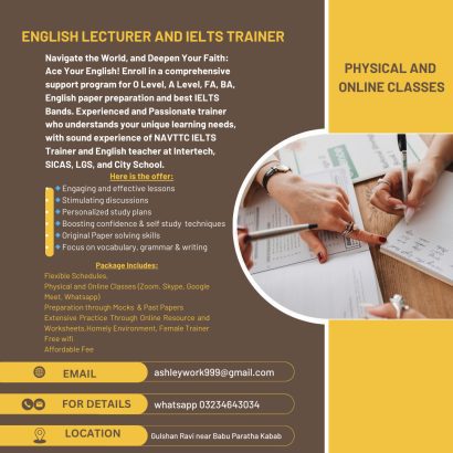 Online English language And IELTS Classes