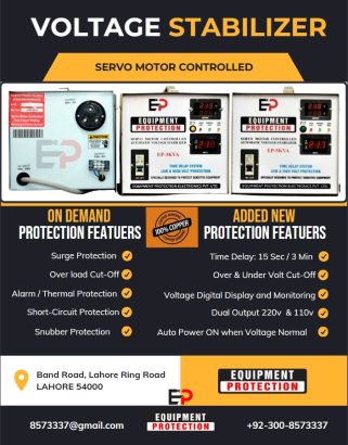 Servo Motor Stabilizer Copper winding warranty EP AVR