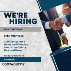 Urdu Call Center Job for Males & Females in Lahore