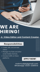 job advertisement for the position