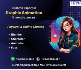 Become expert in Grapic animation 3 months course