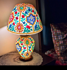 Camel skin lamp
