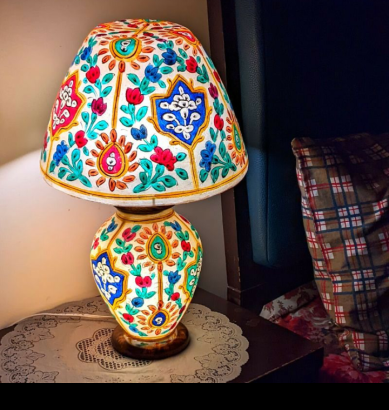 Camel skin lamp
