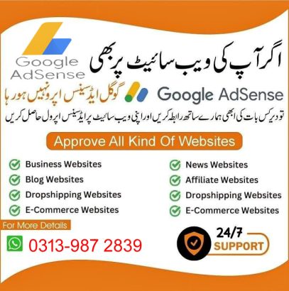 I will Approve you Website or Blog from Google Adsense