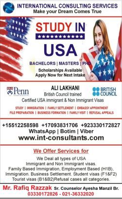 family settlement from karachi, study visa from karachi