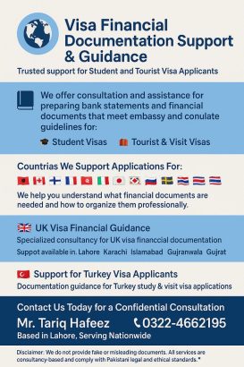 VISA FINANCIAL DOCUMENTATION SUPPORT AND GUIDANCE