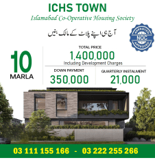 ICHS Town 10 Marla balloted plot for sale. Plot no 36