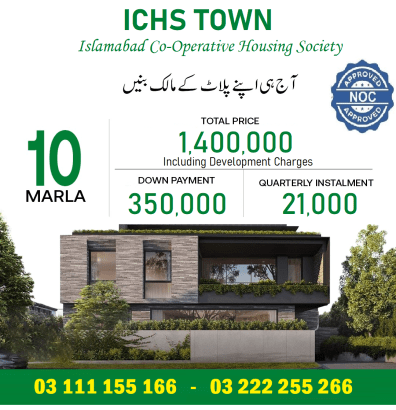ICHS Town 10 Marla balloted plot for sale. Plot no 36
