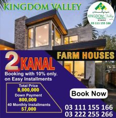 Kingdom Valley 2 Kanal Farm House Plot on installments