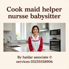 Reliable Domestic servant cook helper maid services availabl